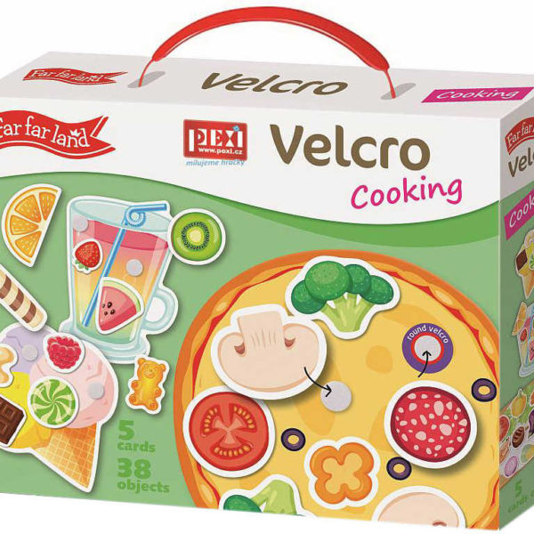 PEXI Velcro skládačky Vaření (Cooking) 38 dílků na suchý zip