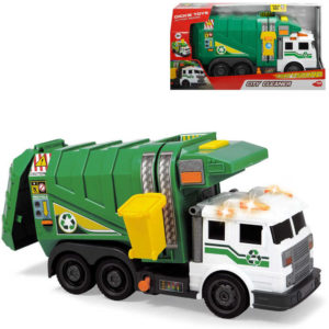 DICKIE Auto popelářské 39cm set s kontejnerem na baterie Světlo Zvuk