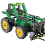 CLEMENTONI Mechanická laboratoř Farmářský traktor 200 dílků 10v1 STAVEBNICE