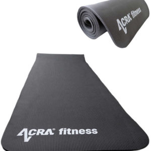 ACRA Podložka fitness na cvičení NBR Yoga Mat 183x61cm černá