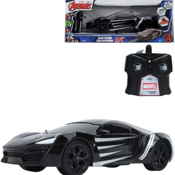 JADA RC Auto Lykan Black Panther 29cm na vysílačku 2,4GHz na baterie