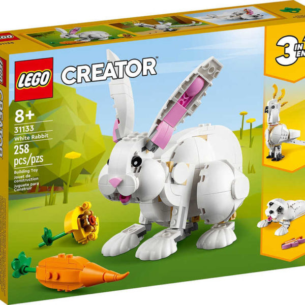 LEGO CREATOR Bílý králík 3v1 31133 STAVEBNICE
