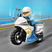 LEGO CITY Honička auta s policejní motorkou 60392 STAVEBNICE