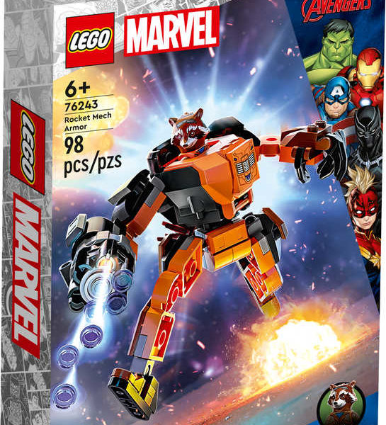 LEGO MARVEL Avengers: Rocket v robotickém brnění 76243 STAVEBNICE