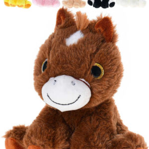 PLYŠ Zvířátko baby sedící farma 14cm velké oči 6 druhů *PLYŠOVÉ HRAČKY*