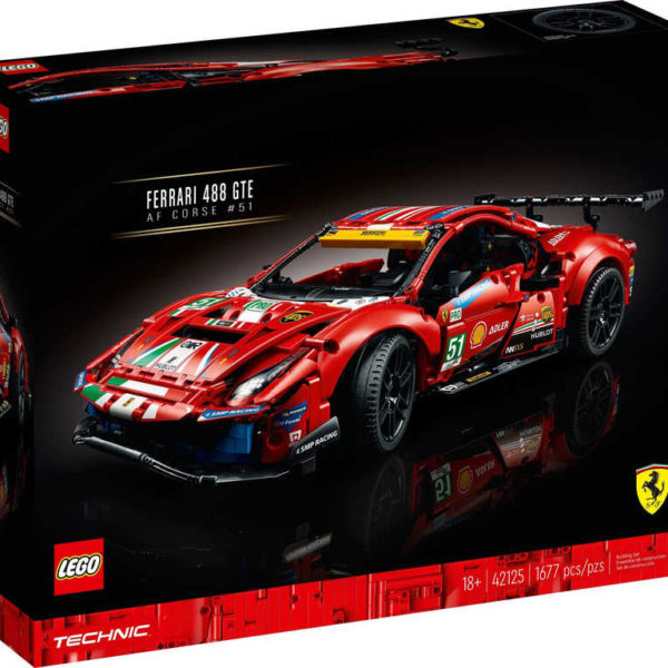 LEGO TECHNIC Auto Ferrari 488 GTE (AF Corse 51) 42125 STAVEBNICE