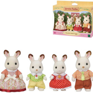 Sylvanian Families Rodina chocolate králíků nová set 4 figurky v krabici