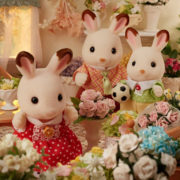 Sylvanian Families Rodina chocolate králíků nová set 4 figurky v krabici