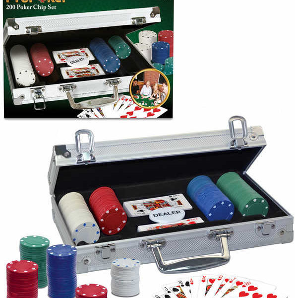 HRA Poker 200 žetonů v kufříku pro dospělé SPOLEČENSKÉ HRY