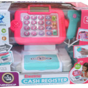 Pokladna dětská registrační kasa se skenerem a penězi na baterie Světlo Zvuk