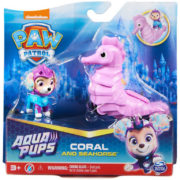 SPIN MASTER Tlapková Patrola Aqua Pups set figurka Coral + mořský koník