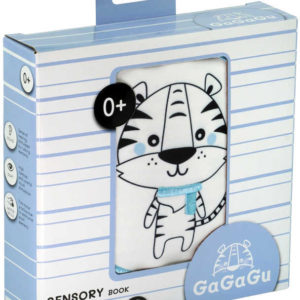 GaGaGu Smyslová knížka baby leporelo 60x15cm tygr pro miminko