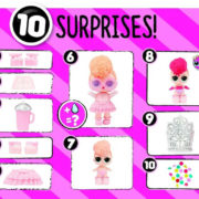 L.O.L. Surprise! Confetti Pop set narozeninová panenka + sestřička 10 překvapení 9 druhů