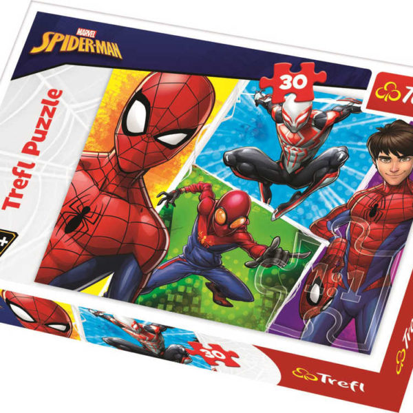 TREFL PUZZLE Spiderman a Miguel Marvel 27x20cm 30 dílků skládačka