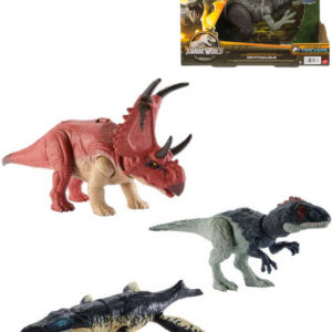 MATTEL Jurský svět: Nadvláda dinosaurus s divokým řevem na baterie 4 druhy Zvuk