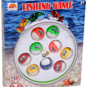 Hra chytání rybiček dětský rybolov na baterie 9 rybiček 4 barvy plast