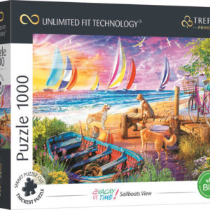 TREFL PUZZLE UFT Prémiové Výhled na plachetnice 68x48cm 1000 dílků skládačka