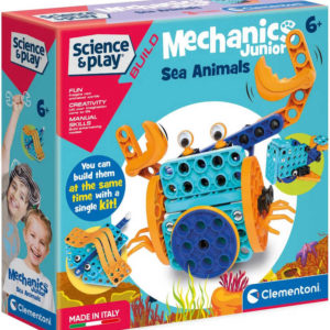 CLEMENTONI Mechanická laboratoř Junior Vodní zvířata STAVEBNICE