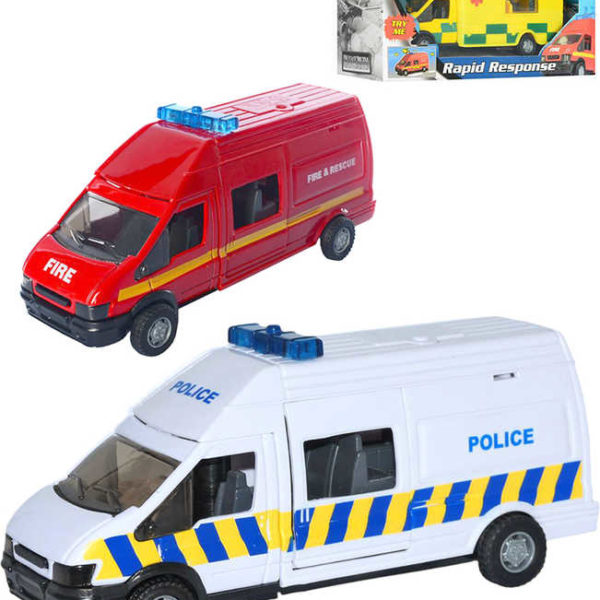 MAC TOYS Auto Rapid Response záchranné složky na baterie Světlo Zvuk