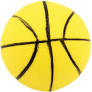 Míček basketbal guma 8,5cm balonek v síťce 5 barev
