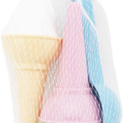 Bábovky baby na písek zmrzlina set 2 kornouty s kopečkem zmrzliny a lžící