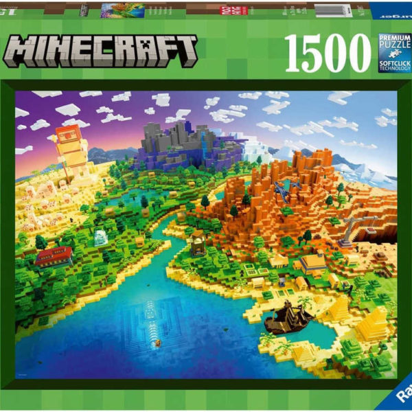 RAVENSBURGER Puzzle Minecraft 1500 dílků 80x60cm foto skládačka