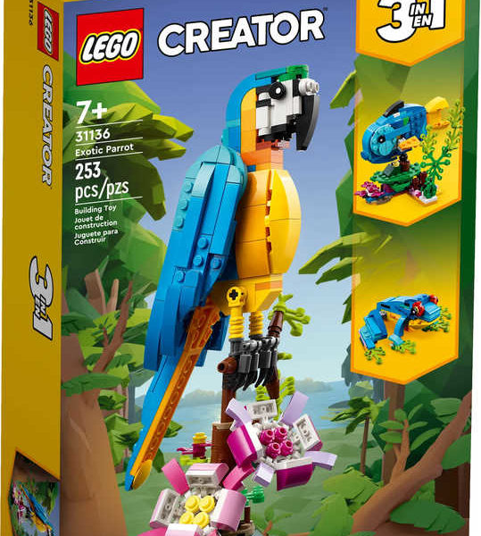 LEGO CREATOR Exotický papoušek 3v1 31136 STAVEBNICE