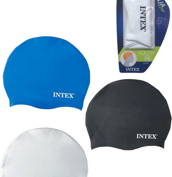 INTEX Koupací čepice univerzální na kartě 3 barvy 55991