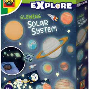 SES CREATIVE Explore Svítící planety dekorace nálepky svítící ve tmě