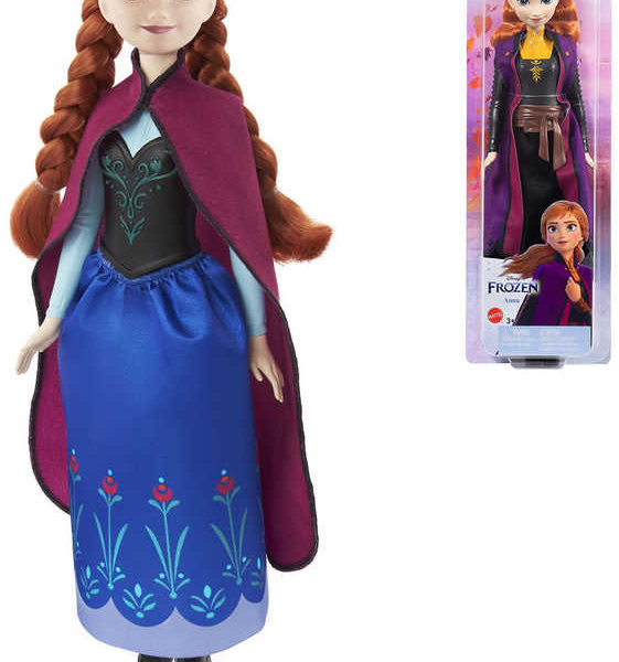 MATTEL Panenka Anna Frozen (Ledové Království) blister 2 druhy