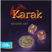ALBI HRA Karak Deluxe set kovová mince a 2 kostky rozšíření ke hře v krabici
