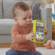 FISHER PRICE Pejskův baby chytrý telefon naučný na baterie Světlo Zvuk