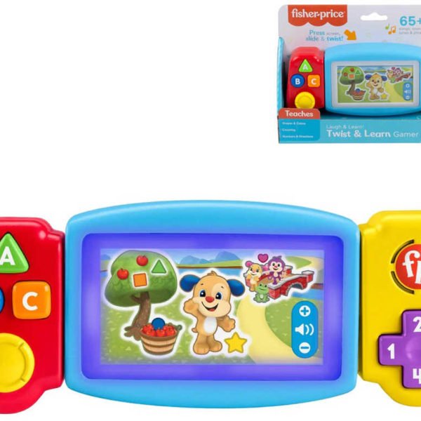 FISHER PRICE Zábavná herní baby konzole naučná na baterie Světlo Zvuk