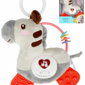 BAM BAM Baby zebra hudební na baterie Světlo Zvuk pro miminko PLYŠ