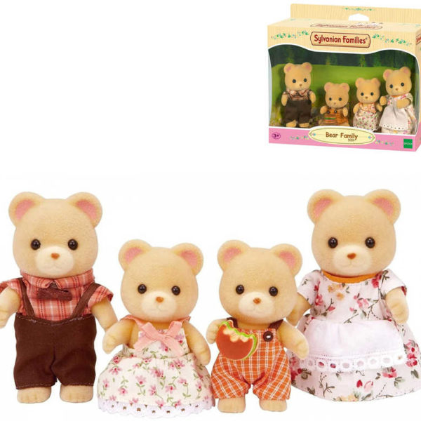 Sylvanian Families rodina medvídků set 4 figurky v krabici