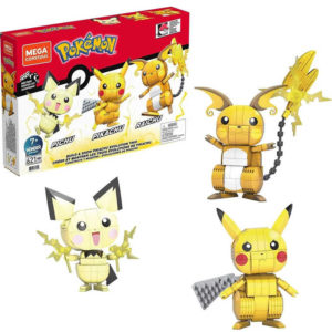 MEGA CONSTRUX Pokémon Pikachu / Pichu / Raichu 3v1 STAVEBNICE