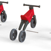 Odrážedlo Funny Wheels Rider Sport 2v1 dětské odstrkovadlo Červené plast