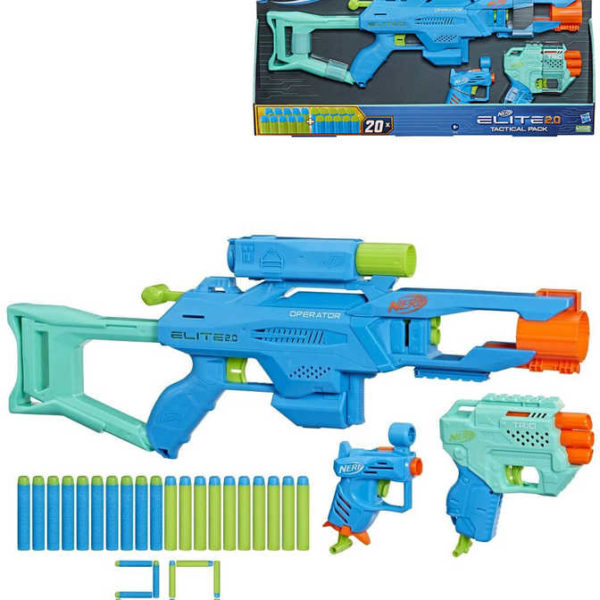 HASBRO NERF ELITE 2.0 Tactical Pack set 3x blaster + 20 šipek 3v1