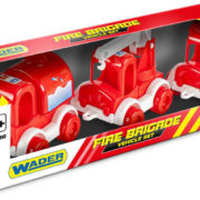 WADER Kid Cars auto baby hasičské 10cm set 3ks v krabici plast