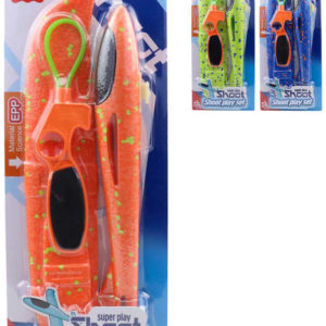 Letadlo soft pěnové vystřelovací 34cm set s prakem 3 barvy