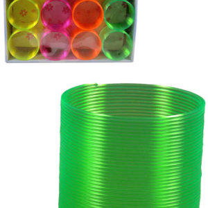 Pružina magická spirála metalická 4 barvy plast