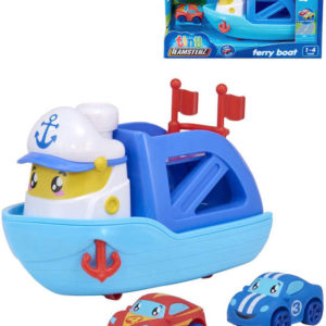 Teamsterz Tiny trajekt baby herní set lodička se 2 autíčky do vody plast
