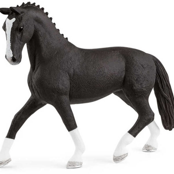 SCHLEICH Klisna hannoverská černá figurka ručně malovaná zvířátko koník