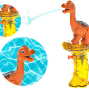 Pistole dětská vodní stříkací brontosaurus 23cm se zásobníkem na vodu plast