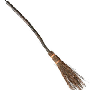 KARNEVAL Koště čarodějnické zahnuté 89cm *KARNEVALOVÝ DOPLNĚK*