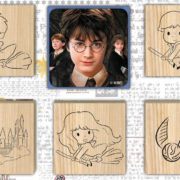JIRI MODELS Razítka 5+1 s pop-up voskovou Harry Potter
