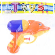 Pistolka vodní delfín 14cm se zásobníkem na vodu 4 barvy plast v sáčku