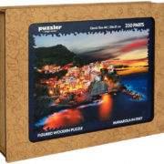 PUZZLER DŘEVO Manarola v Itálii 30x21cm dekorativní skládačka 250 dílků