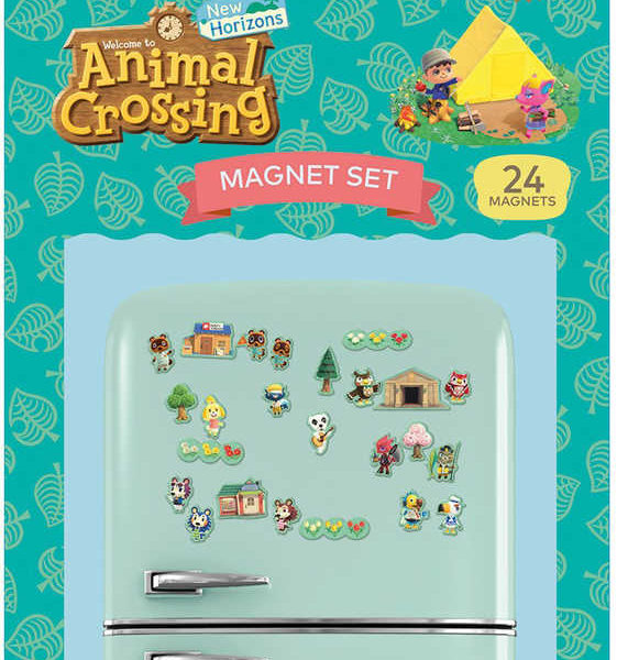 Magnetky set 24ks Animal Crossing dětská dekorace na kovové předměty