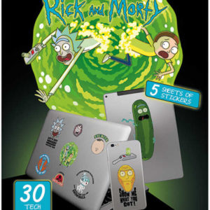 Samolepky technické Rick a Morty set 5 listů 30ks